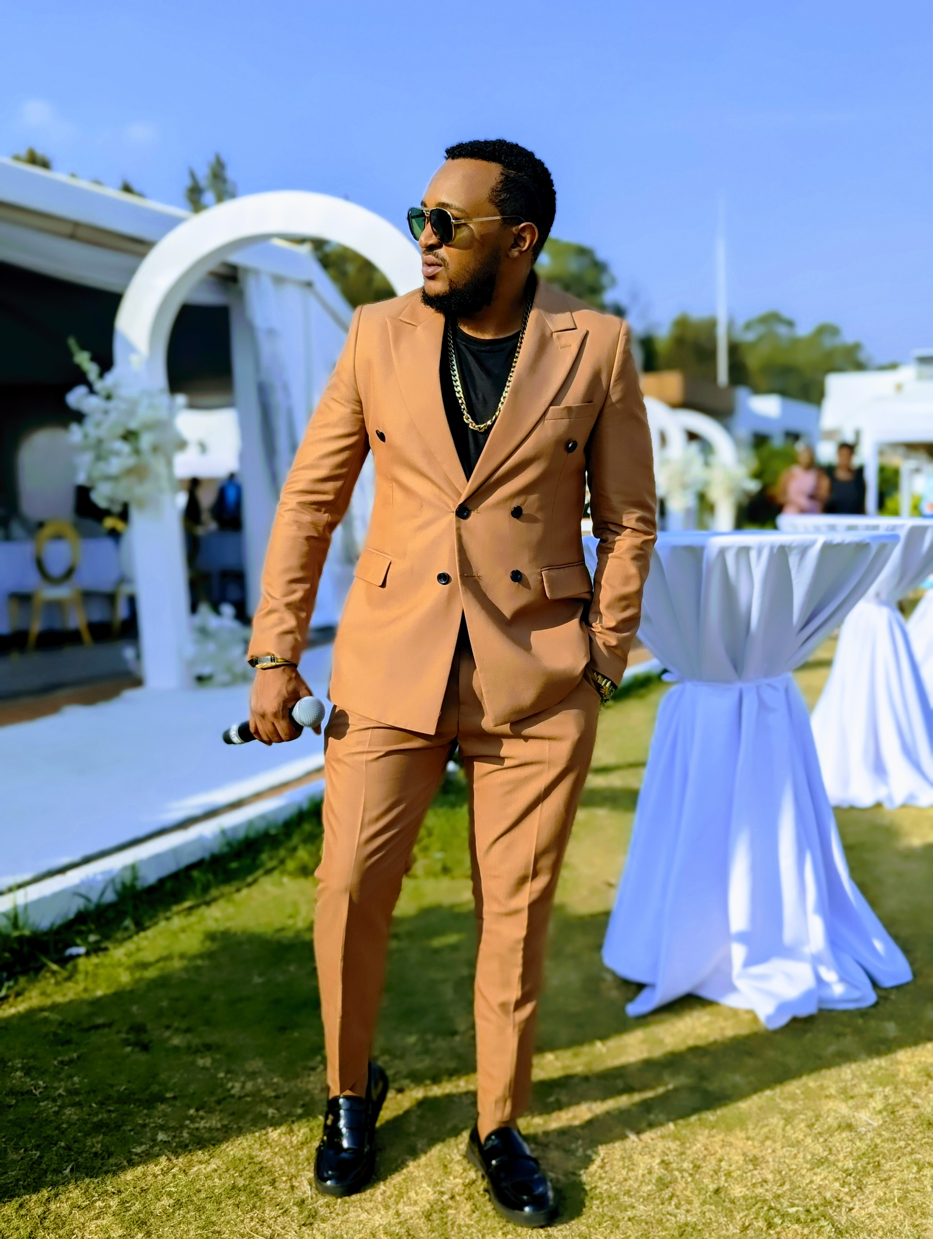 Sammy at a wedding